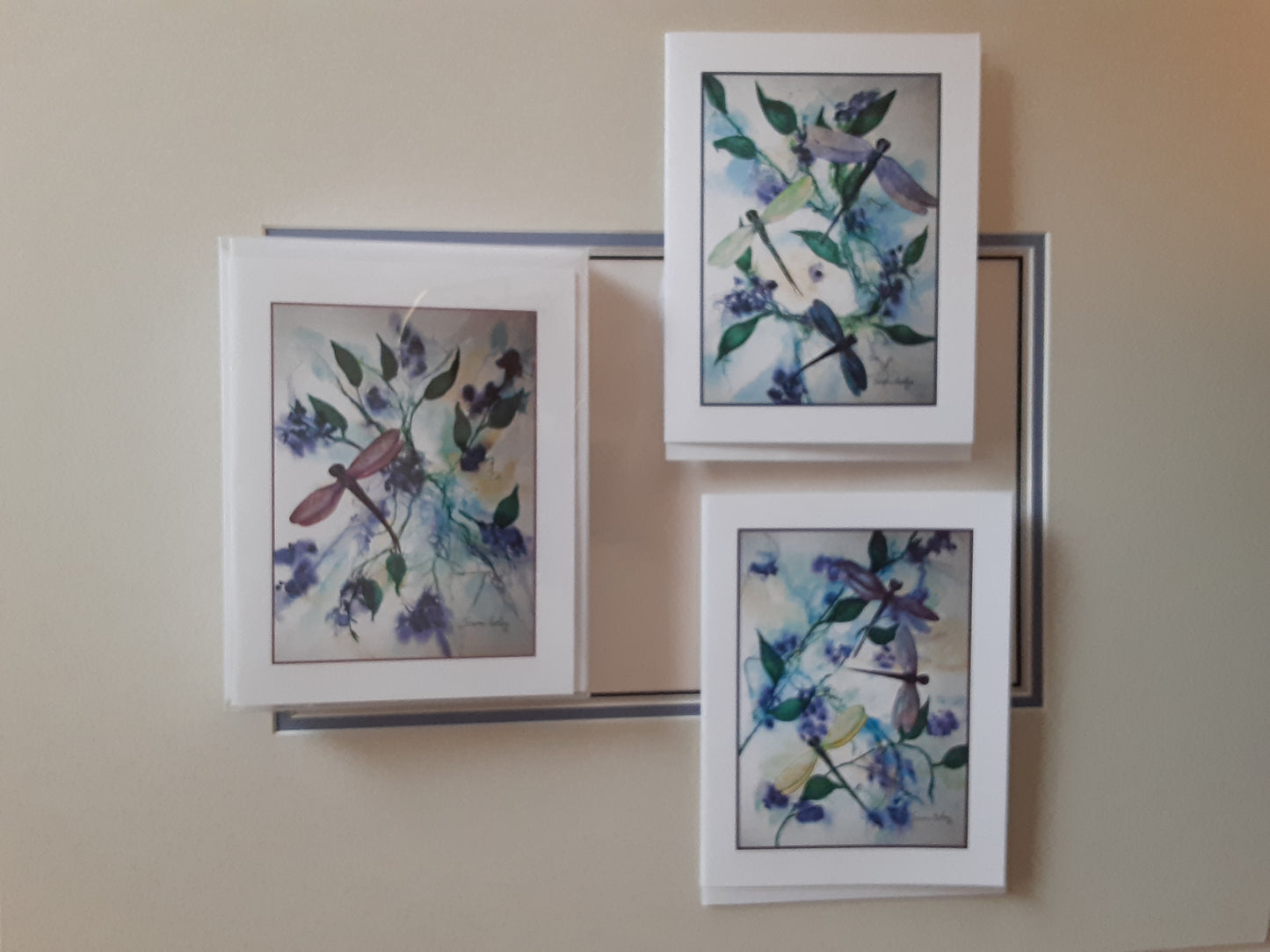 "Dragon Flies for Carolyn" Box of 9 Note Cards & envelopes C#13