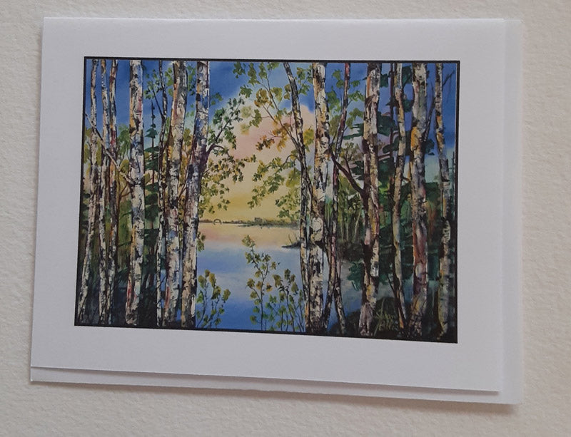"My View"  Box of 8 Note Cards & envelopes    C#24