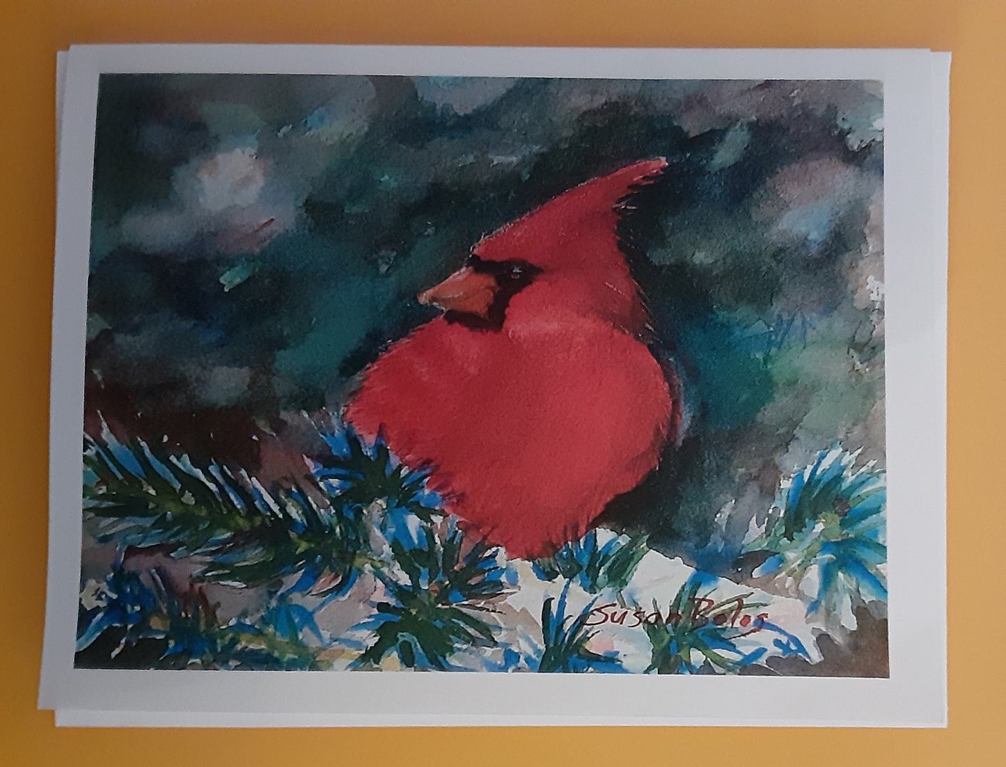 "Cardinal " note cards Box of 8 note cards and envelopes C#9