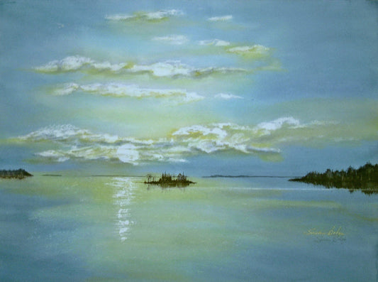 "Lake Scape 1 "   Giclee' of original watercolor painting   P#2577