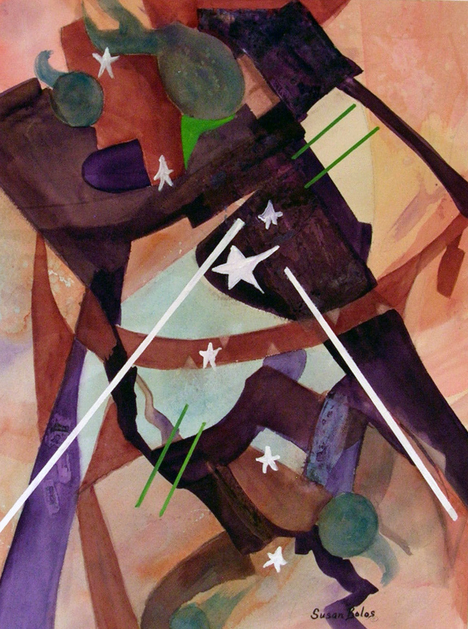 "Who's Kandinsky" #351 Original painting on paper O#351