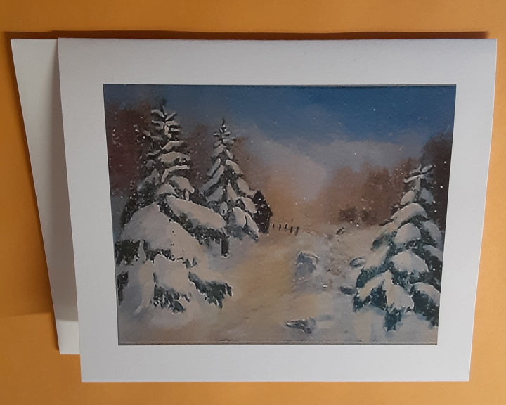 "Winter Woods"  8  Note Cards and 8 envelopes       C#55