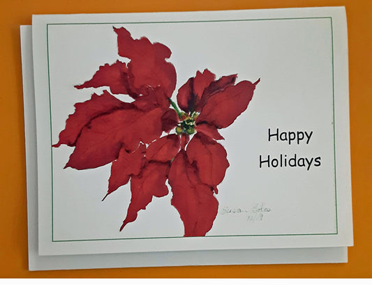 "Happy Holidays" note card        8 note cards and envelopes  C#18