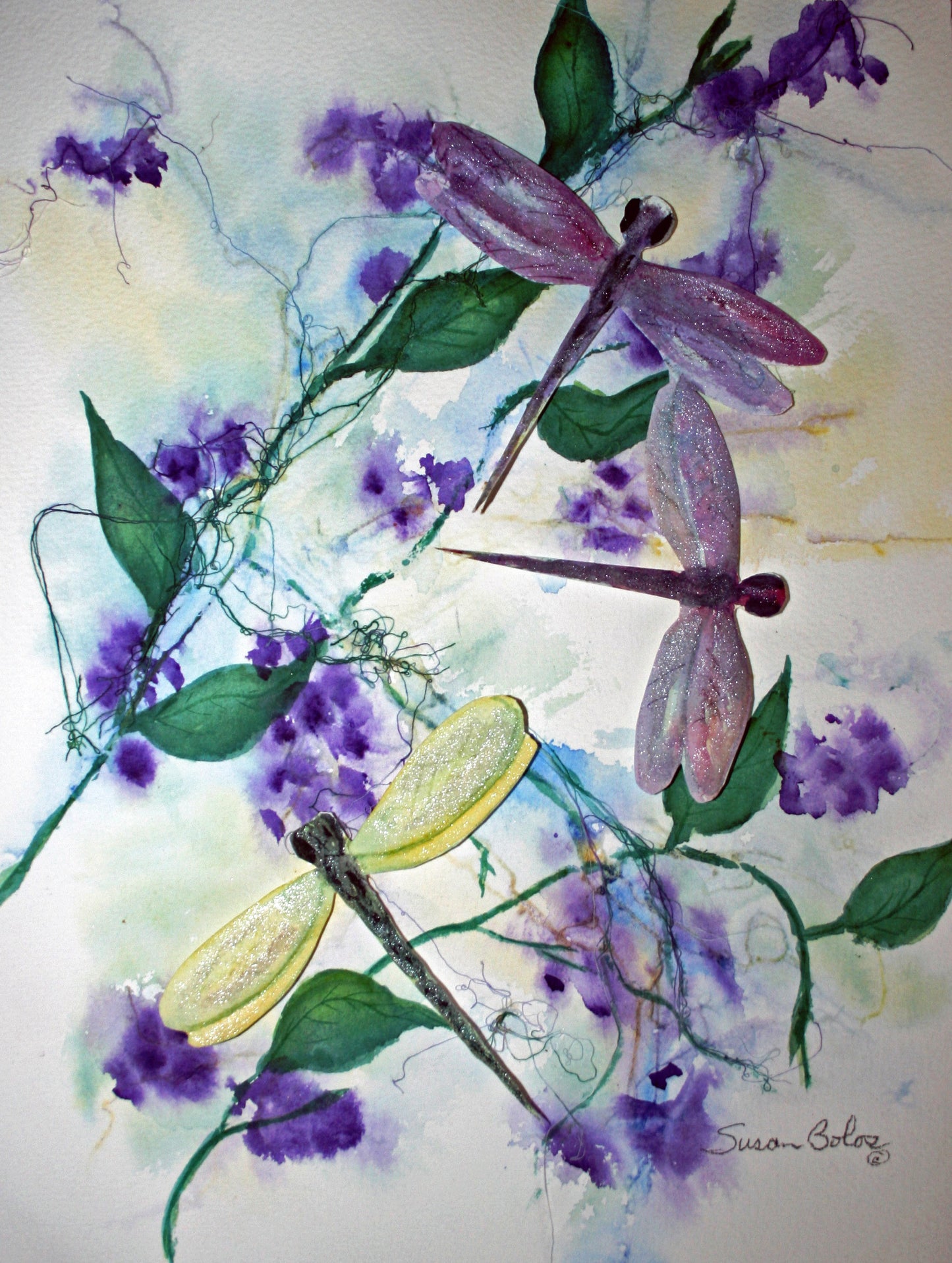 "Dragon Flies for Carolyn"  - Print on paper  P#2574